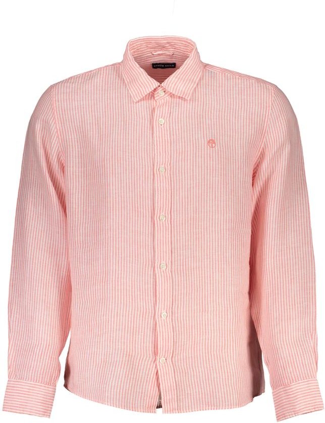 Leinenhemd mit rosa Streifen