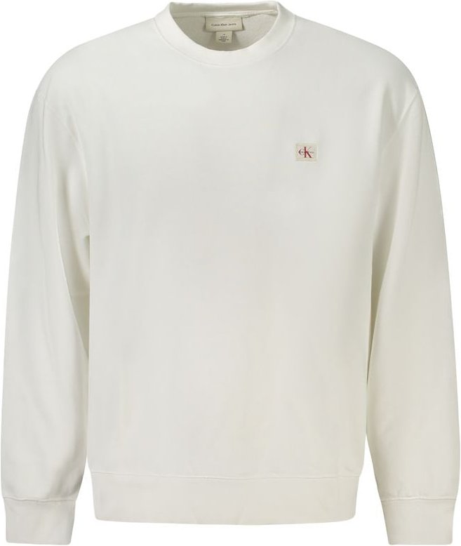 Calvin Klein Weißes Baumwoll-Herren-Sweatshirt