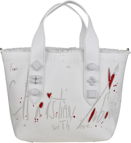 Christian Louboutin Kleine Tote Bag Frangibus Weiß