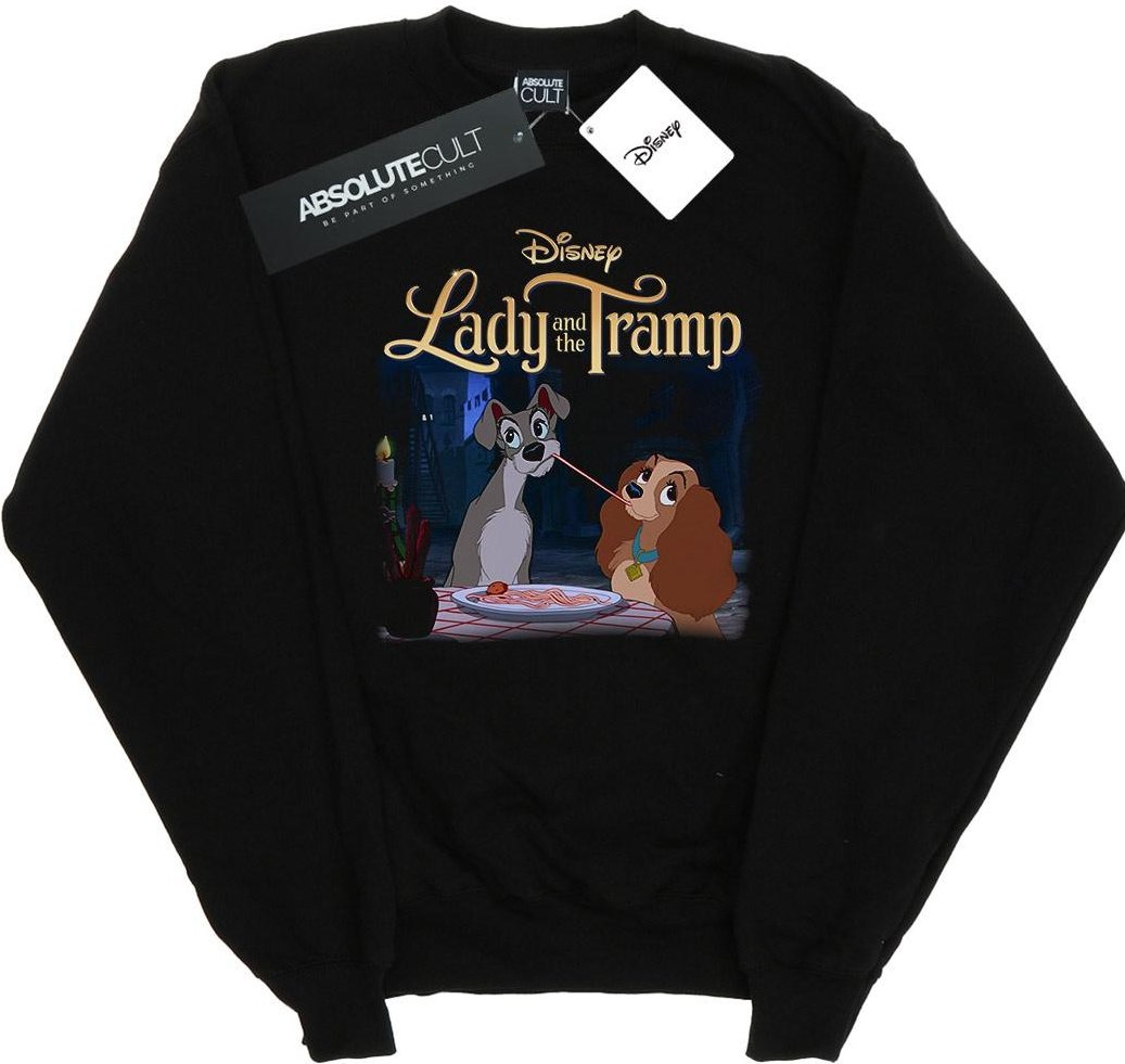 Disney - "Lady And The Tramp Homage" Sweatshirt für Damen (Schwarz)