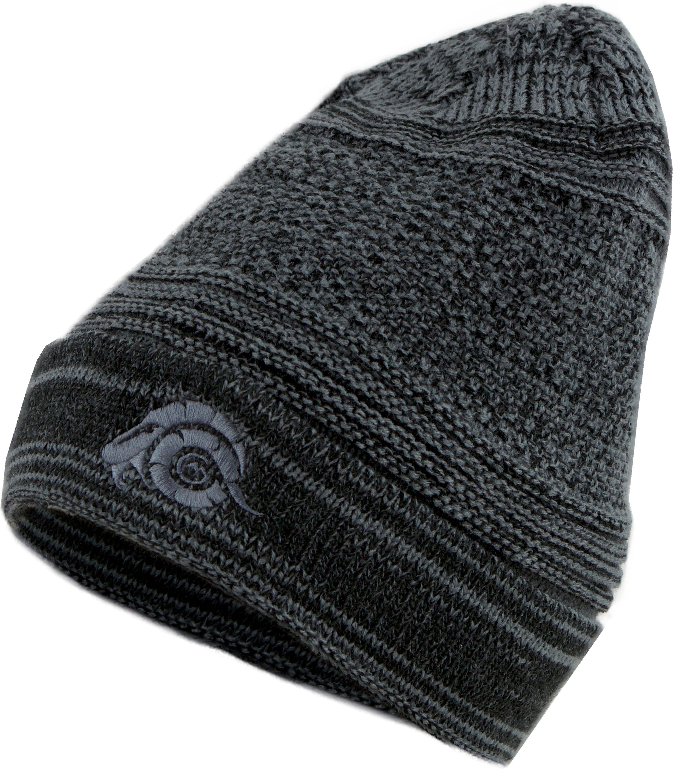 Unisex Mütze Wintermütze mit leichtem Fleecefutter