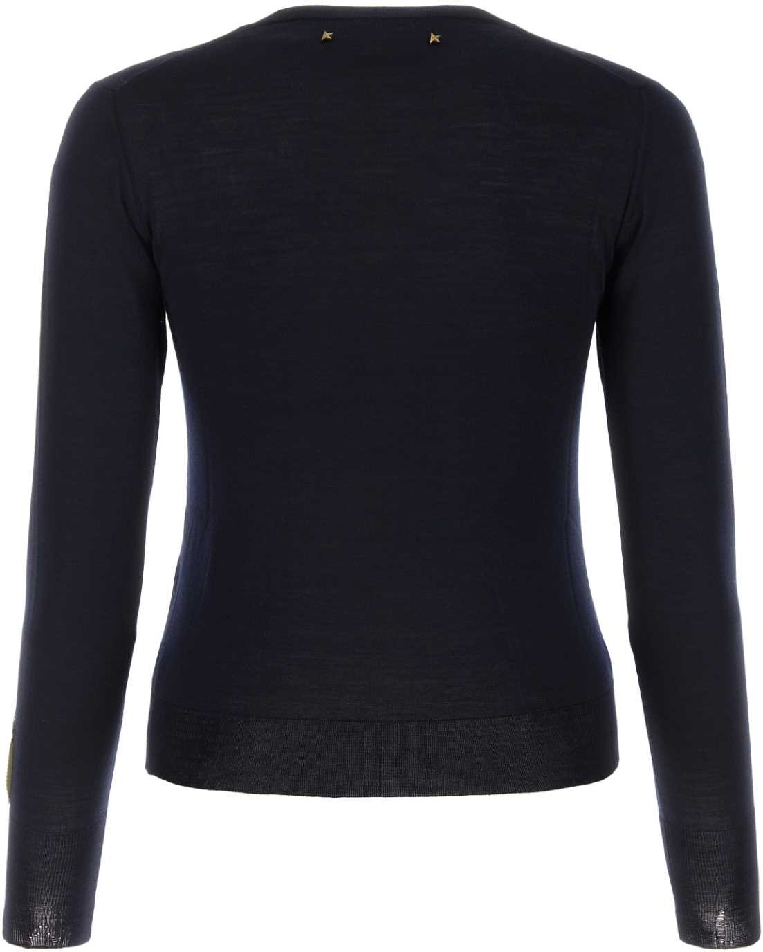 Schwarzer Wollpullover