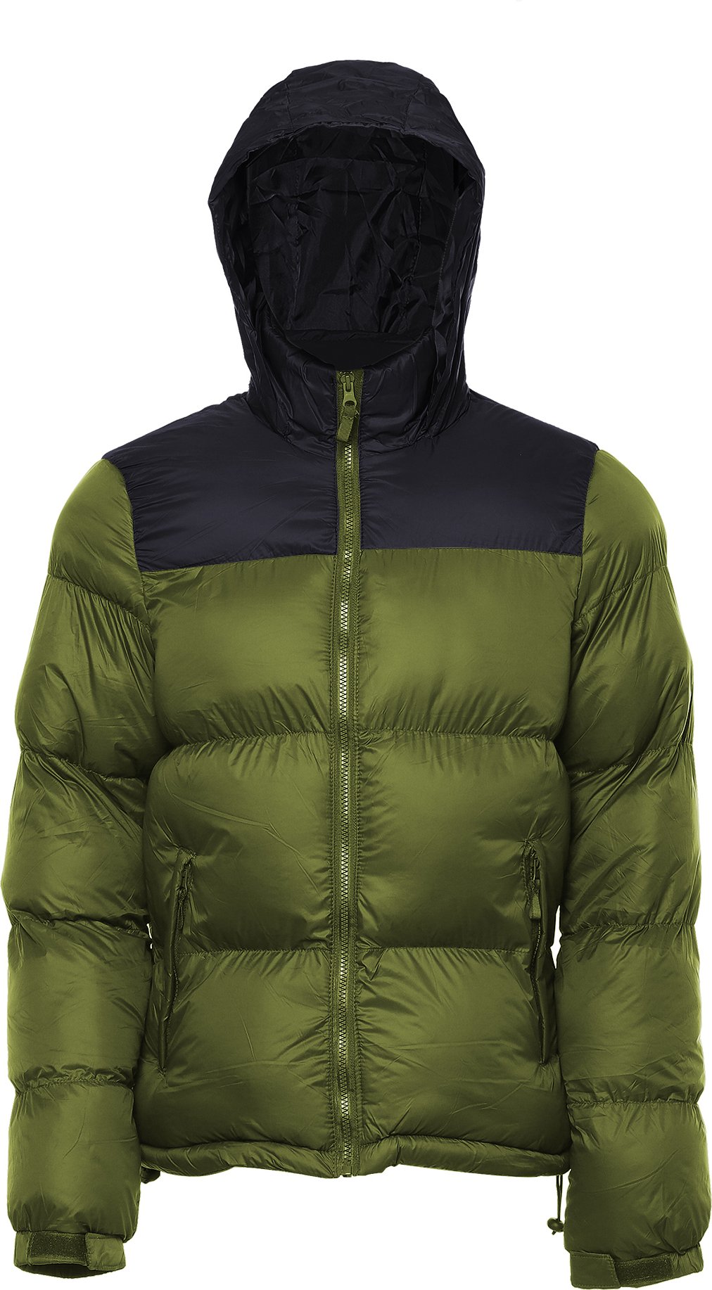 Mo Wattierte Steppjacke Herren Oliv Schwarz