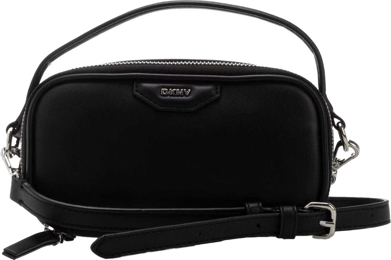 DKNY - "Naria" Umhängetasche (Schwarz/Silber)