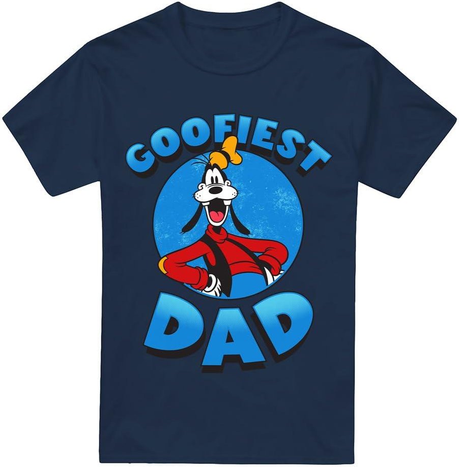 Disney - "Goofiest Dad" T-Shirt für Herren (Marineblau)