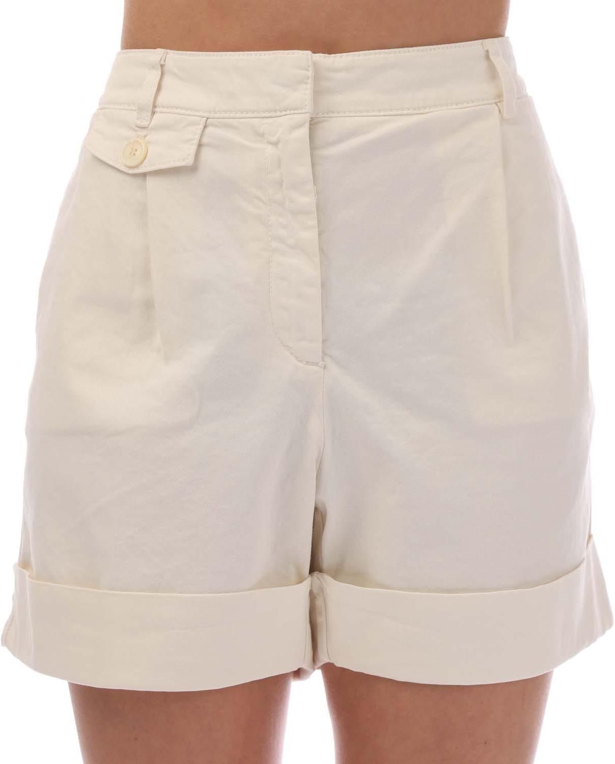 Boss - "Tasandria-D" Shorts für Damen (Weiß)