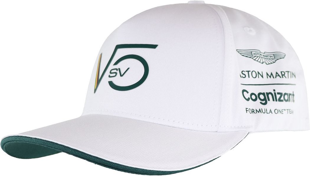 Offizielle Aston Martin Cognizant F1-Kappe für Herren, weiß