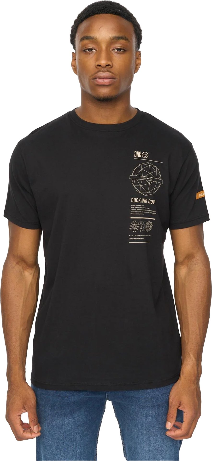 Duck and Cover - "Ashland" T-Shirt für Herren (Schwarz)