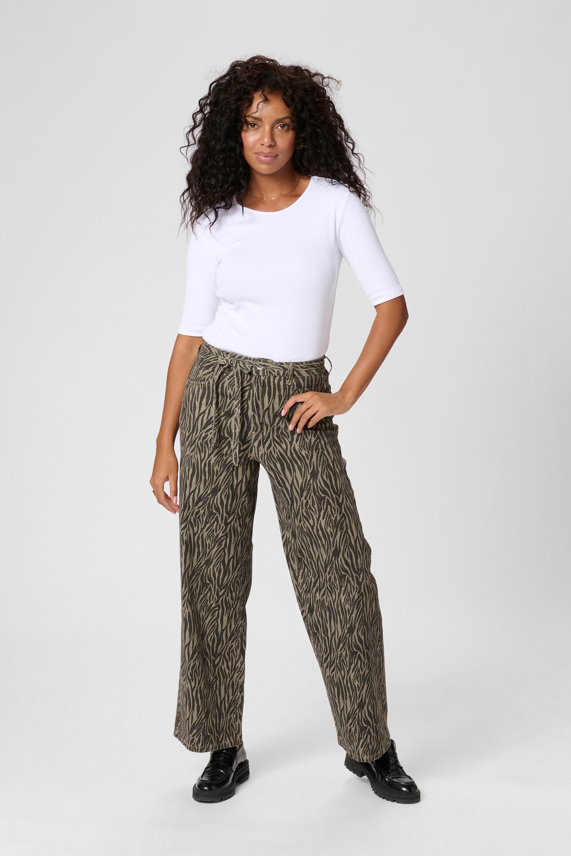 Thumbnail - Jeans KAleondra Loose fit black offwhite