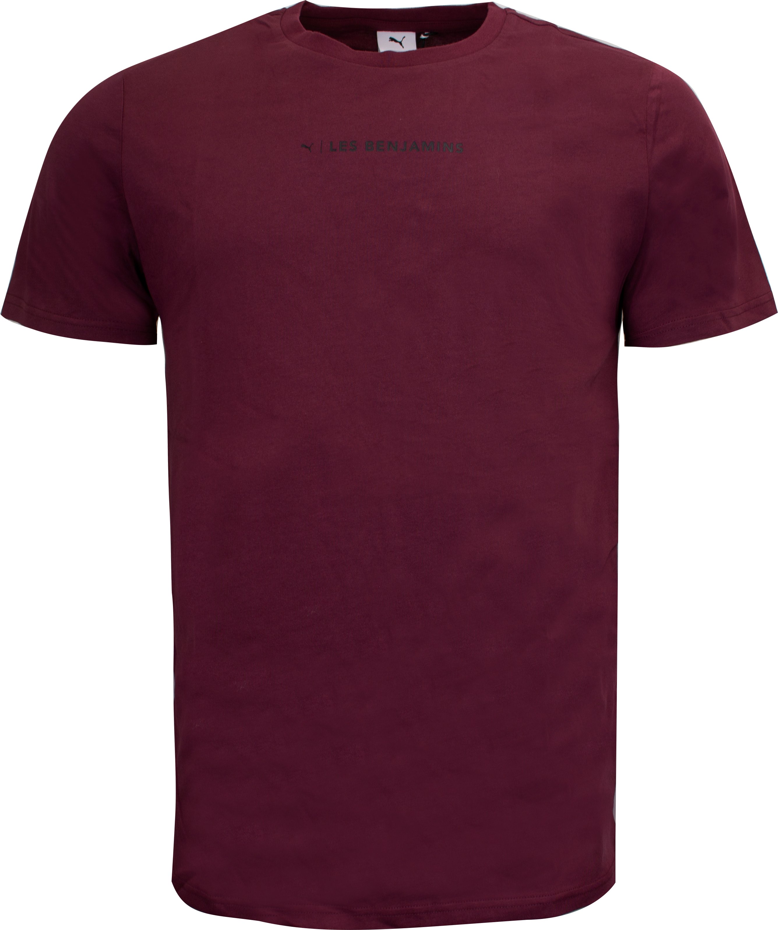 Puma x Les Benjamins Logo T-Shirt Casual Graphic Mens Top Burgund 578532 96