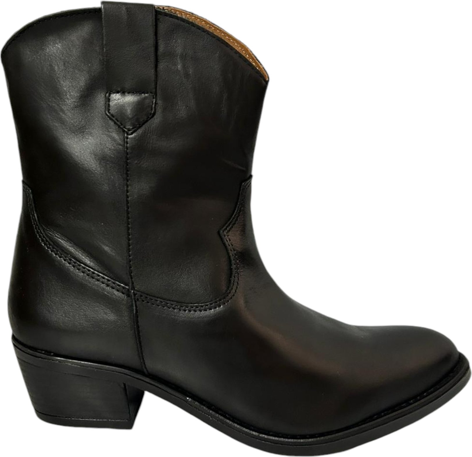 Damenstiefel mit schwarzem Absatz