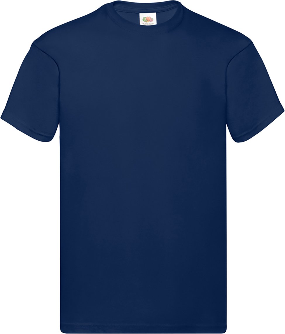 Fruit Of The Loom Herren Original T-Shirt mit kurzen Ärmeln (Navy)
