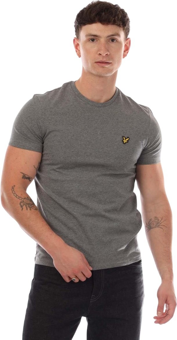 Lyle & Scott - T-Shirt Rundhalsausschnitt Unifarben für Herren (Dunkelgrau)