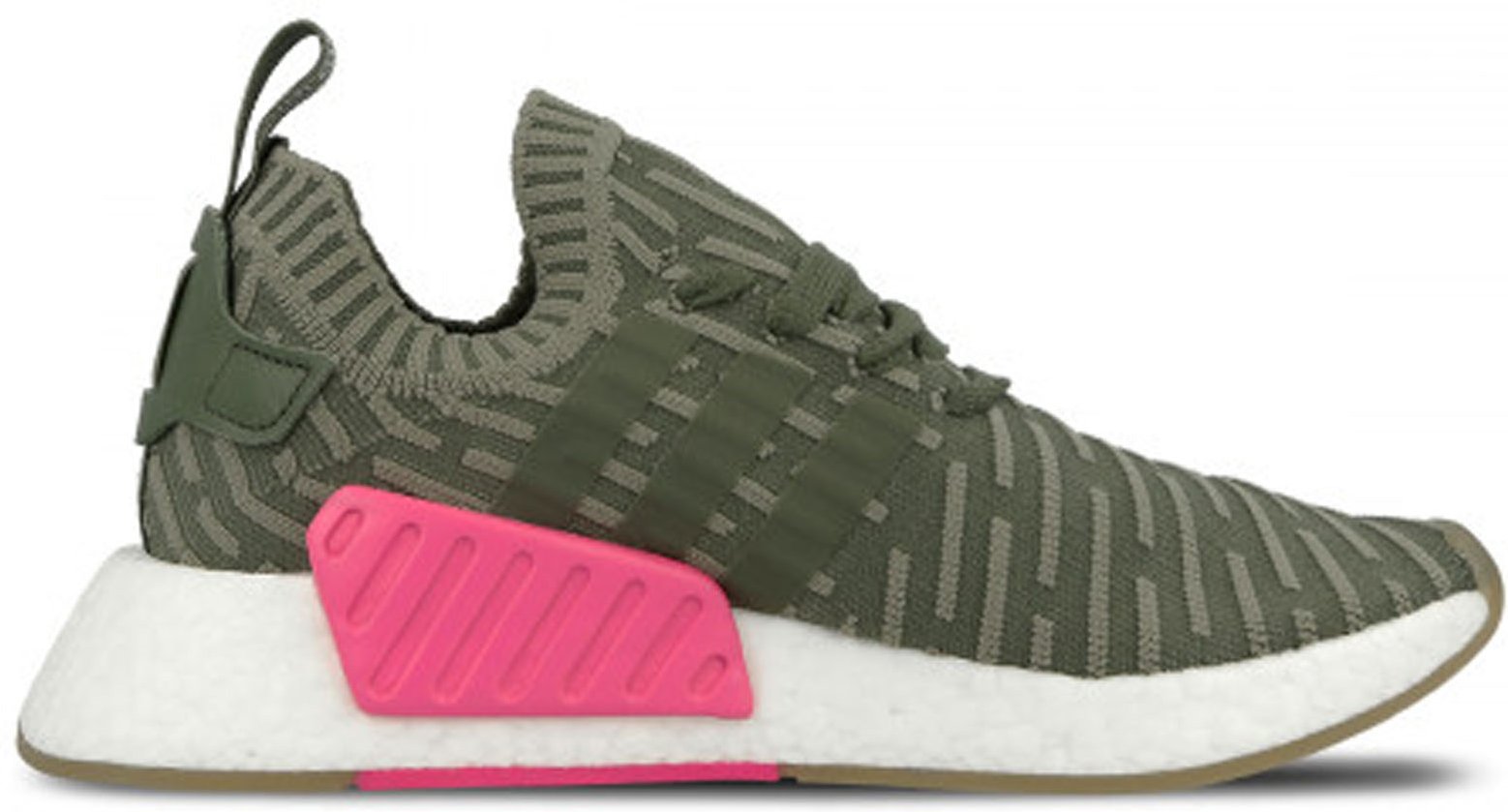 Thumbnail - Adidas nmd_r2 Primeknit-Schnüre-up Grüne Synthetische Frauen Running Trainer By9953