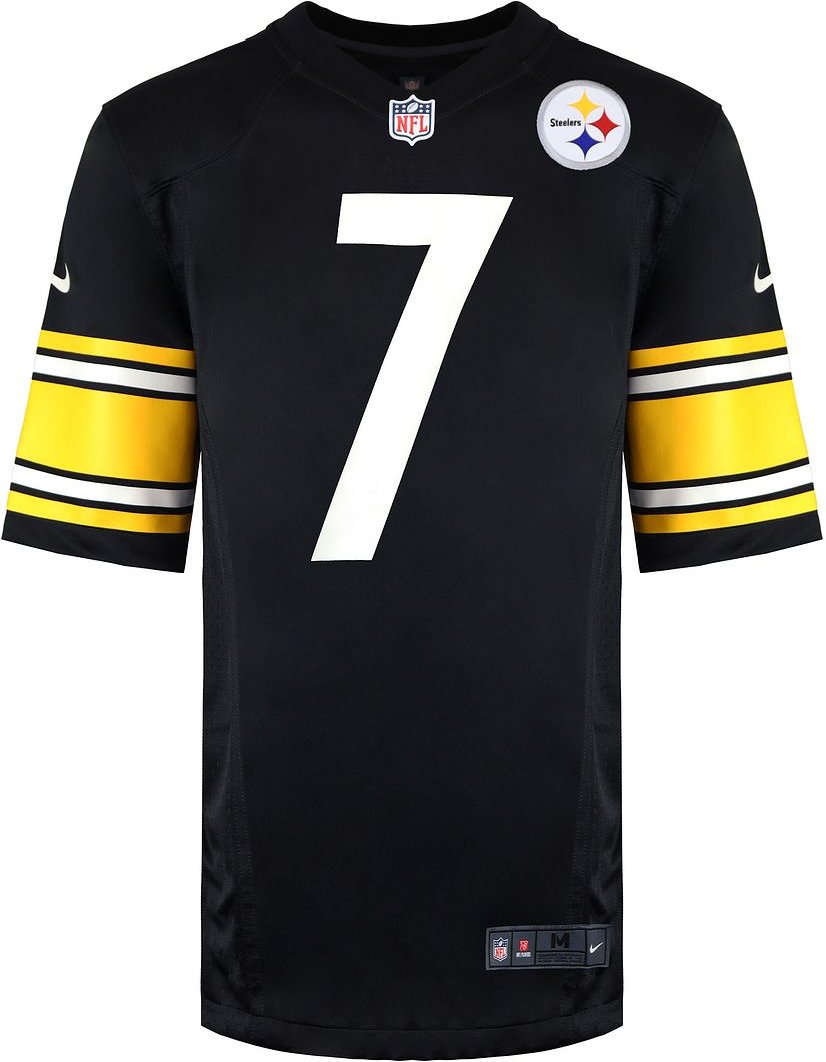 Nike NFL Pittsburgh Steelers 7 Ben Roethlisberger Herren-Trikot, schwarz