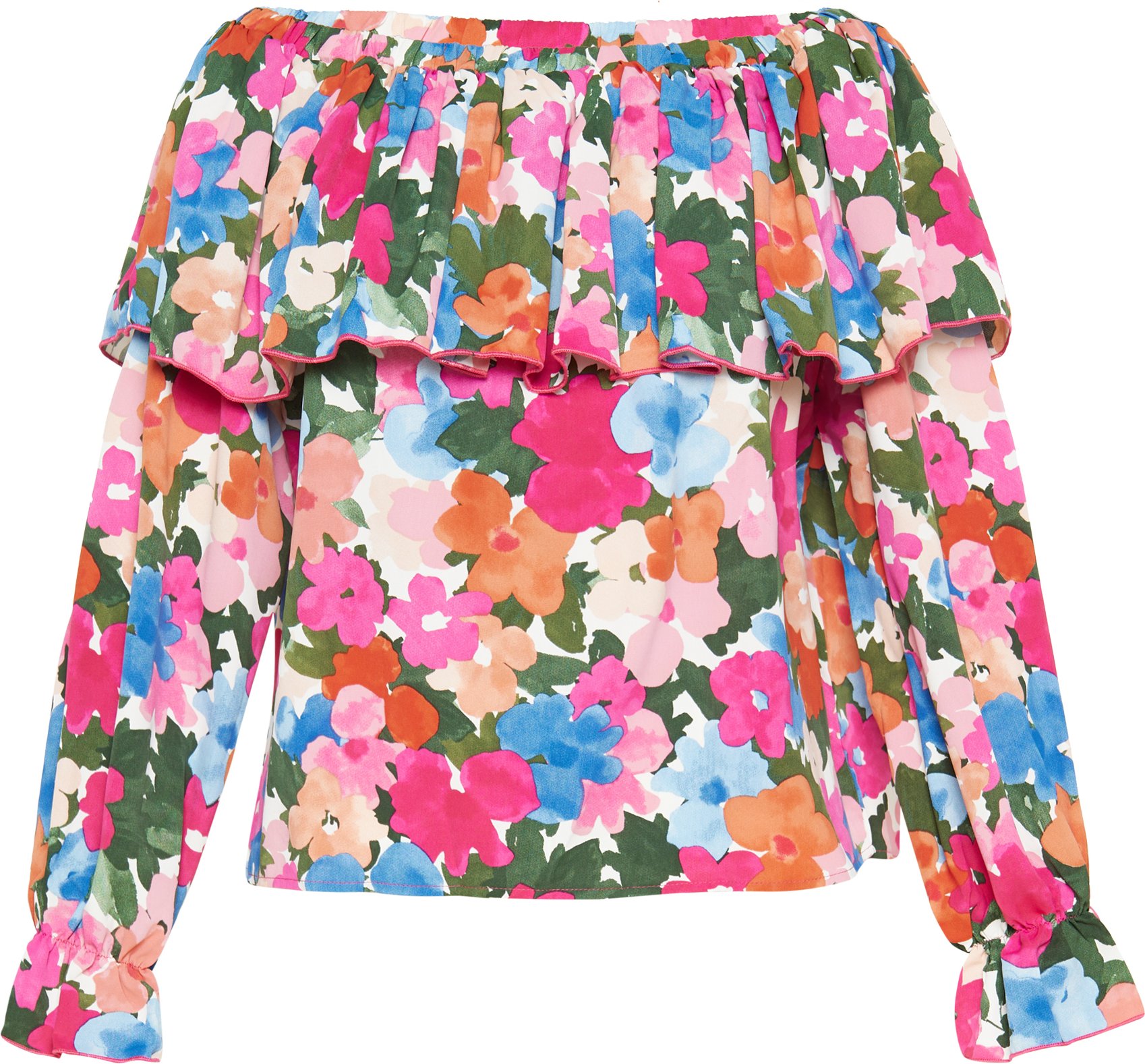 FELIPA Bluse Frauen rosa mehrfarbig