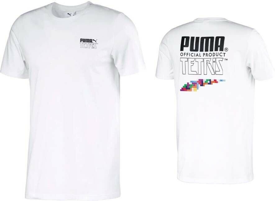 Thumbnail - Puma x Tetris Kurzarm T-Shirt T-Shirt Top White Herren 597138 02