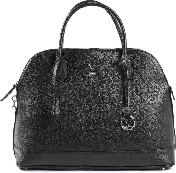 V Italia Damen Handtasche Schwarz BC10880 Dollaro Nero
