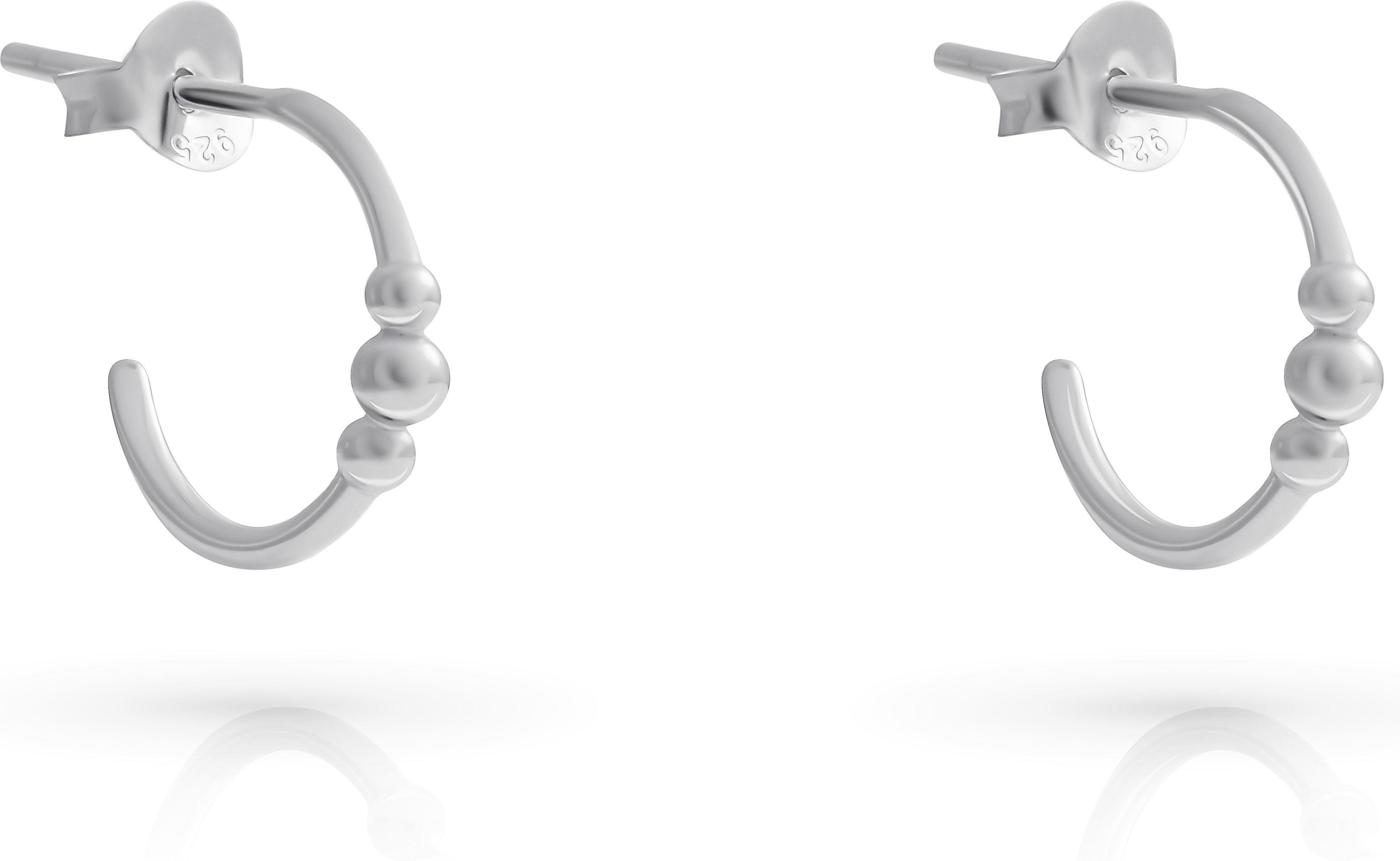 Orphelia 'Chloe' Creolen für Damen aus 925er Sterlingsilber - Silber ZO-7555