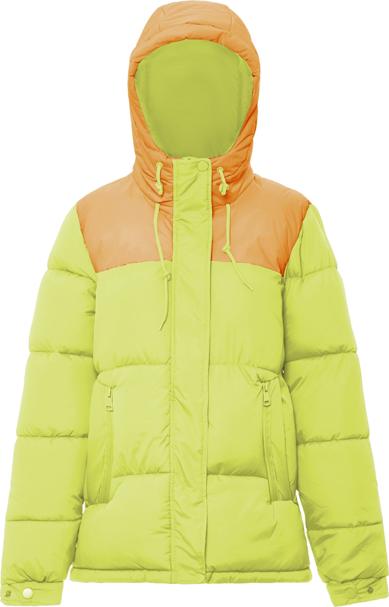Mymo Wattierte Steppjacke Damen Saure Limette Aprikose