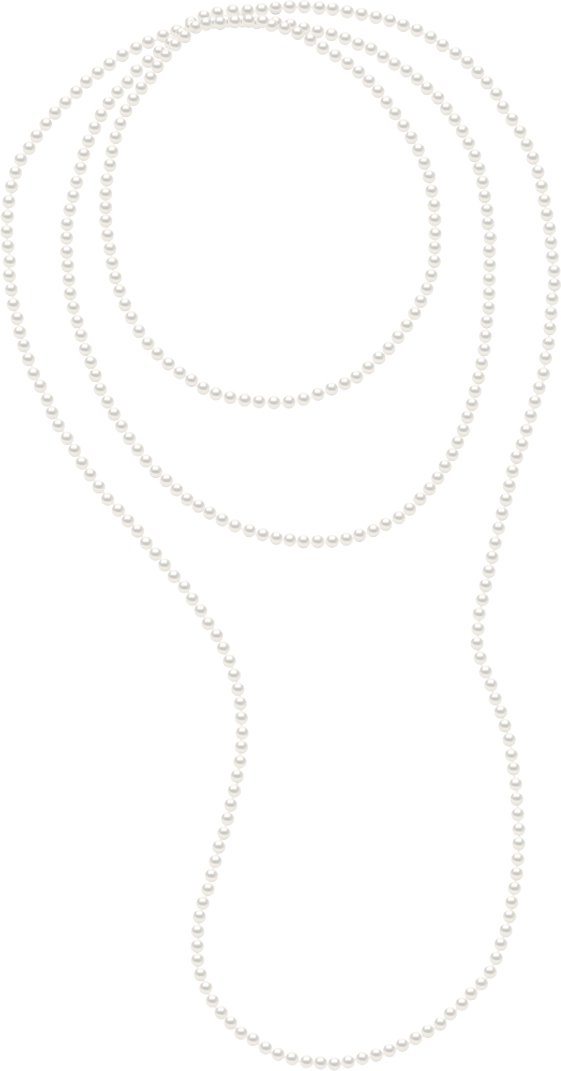 DIADEMA - Halskette - OPERA Echte Süßwasserperlen - Weiß