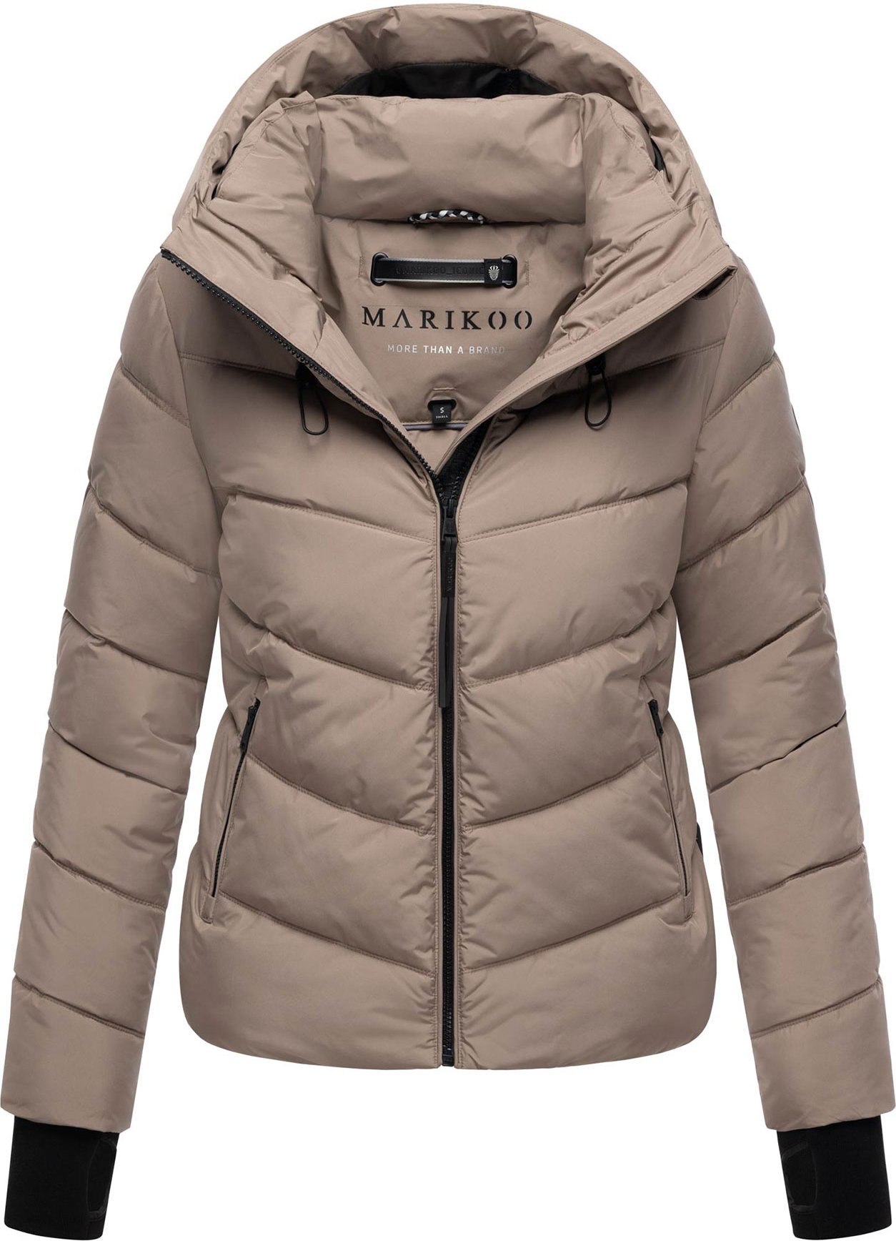 Marikoo Damen Steppjacke Yukanii mit Kapuze & femininer Passform