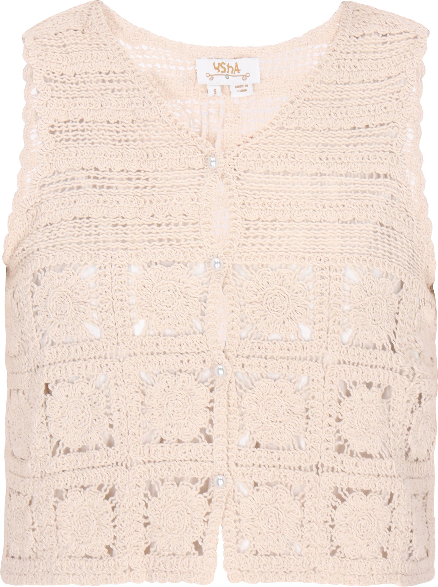 usha Weste Frauen Creme