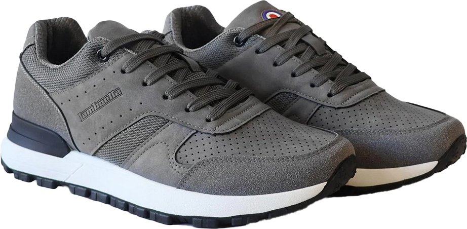 Lambretta - Herren/Damen Unisex Sneaker "Echo 2" (Marine/Grau)