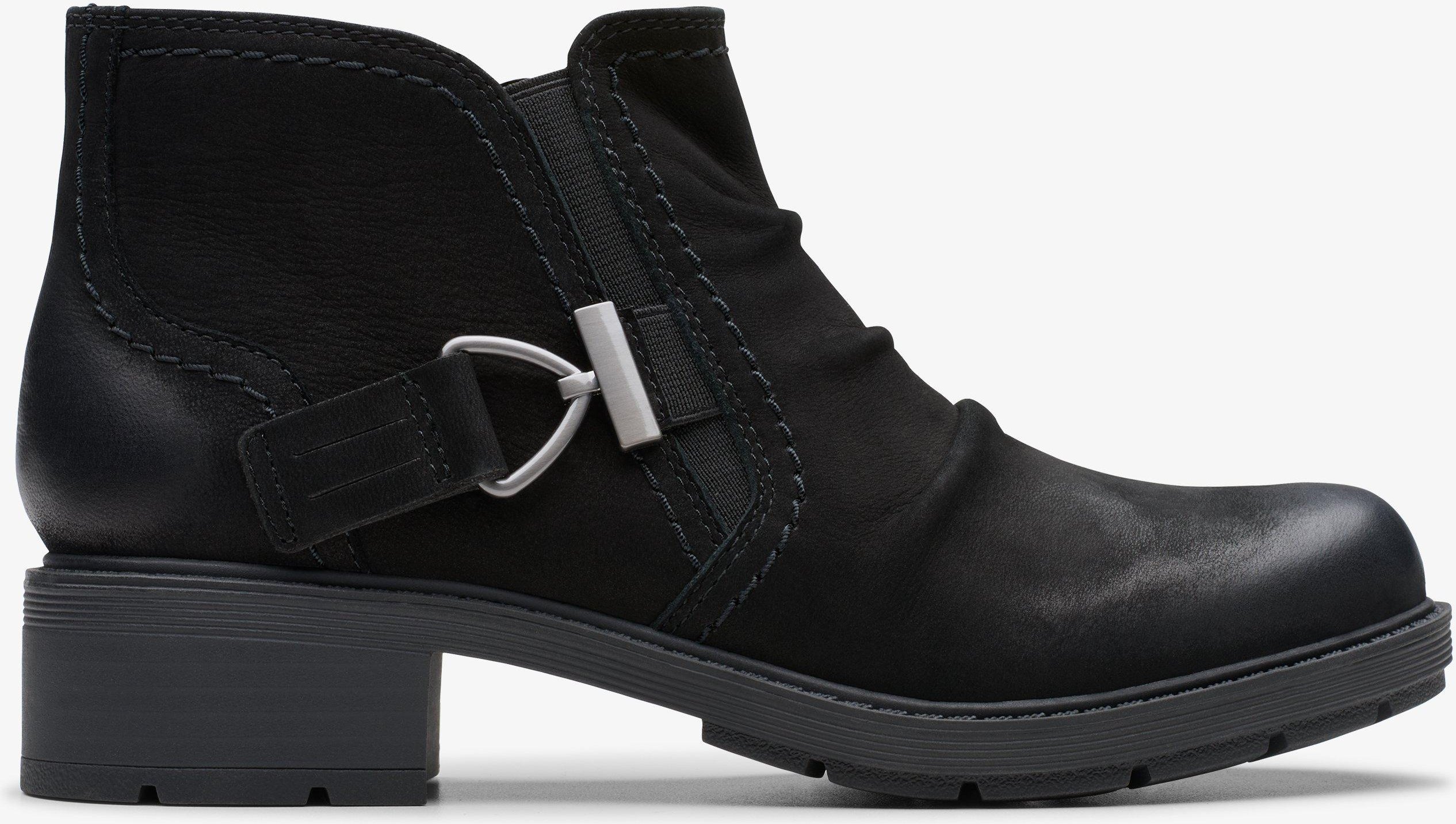 Hearth Clara Schwarze Nubukstiefel