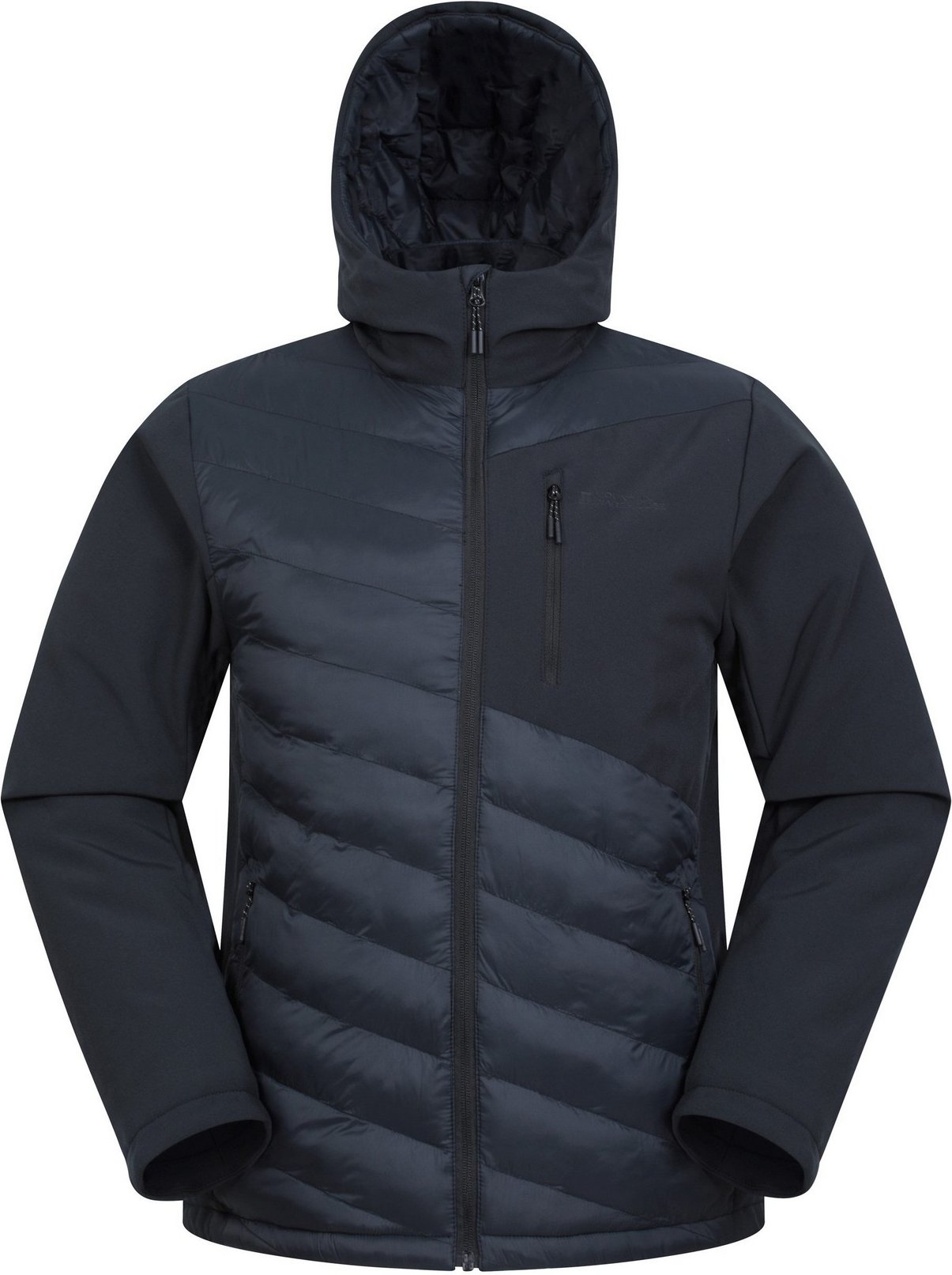 Thumbnail - Mountain Warehouse - "Agile" Steppjacke Hybrid für Herren (Schwarz)