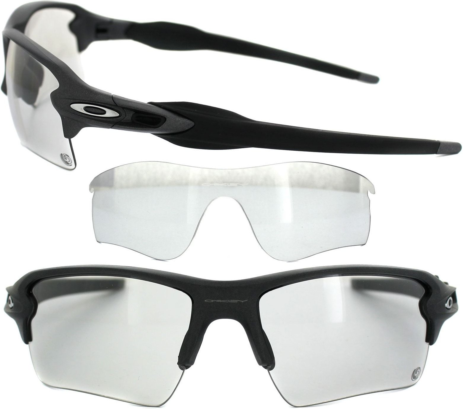 Oakley Wrap Mens Matte Schwarz Schwarz Iridium Sonnenbrillen