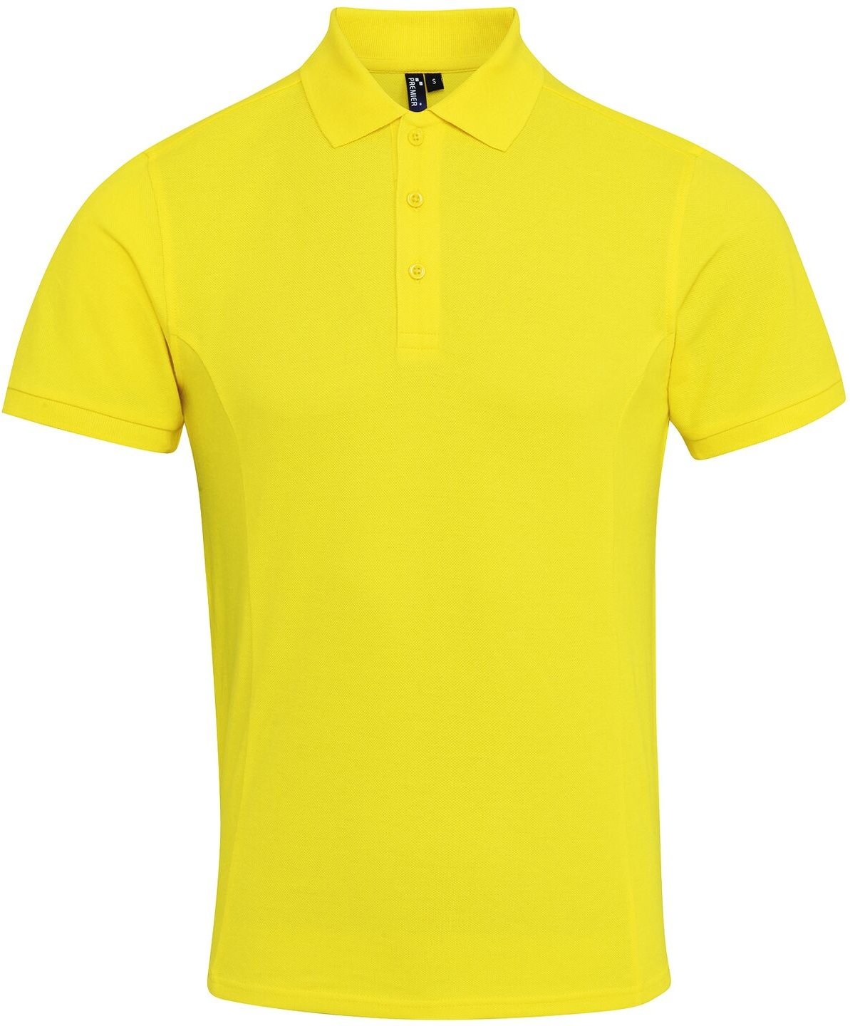 Premier Mens Coolchecker Plus Pique Polo mit CoolPlus (Gelb)