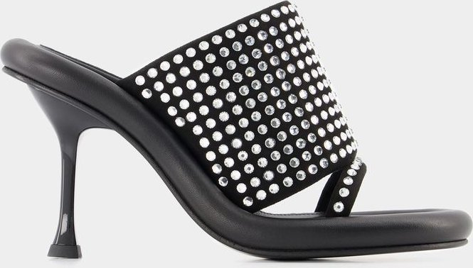 Bumper Crystal Pantoletten - J.W. Anderson - Schwarz - Leder