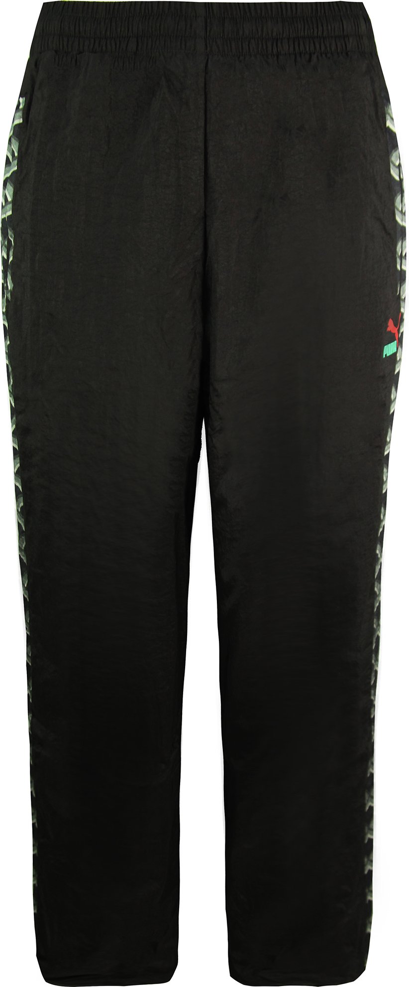 Puma Alife AOP überall über Druckstreckenhosen schwarze Nylon Herren Bottoms 568729 01