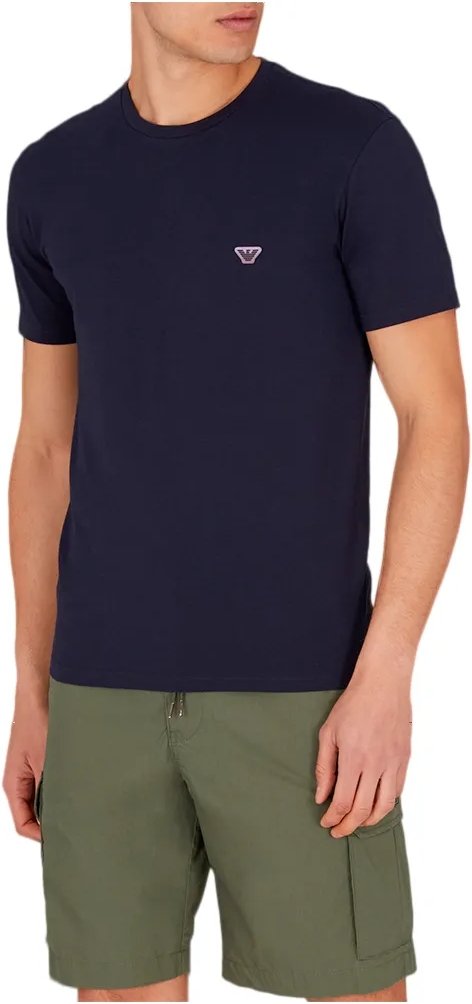 Emporio Armani Herren-T-Shirt mit Adler-Motiv