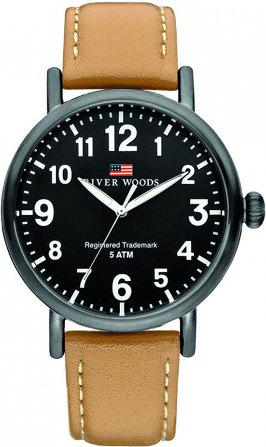 River Woods Delaware Braun Herren Armbanduhr RW420037