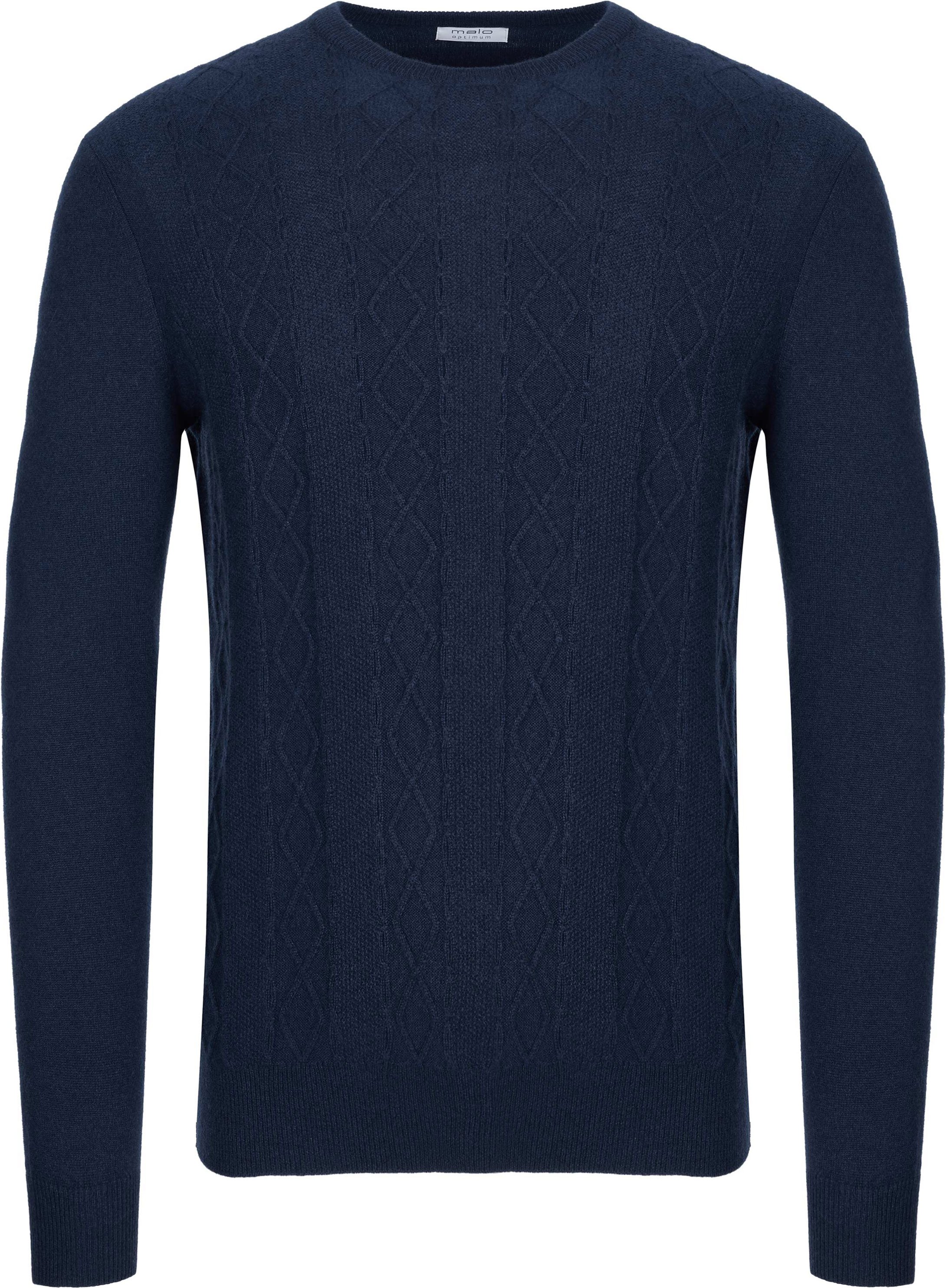 Malo Optimum Kaschmir Pullover navy