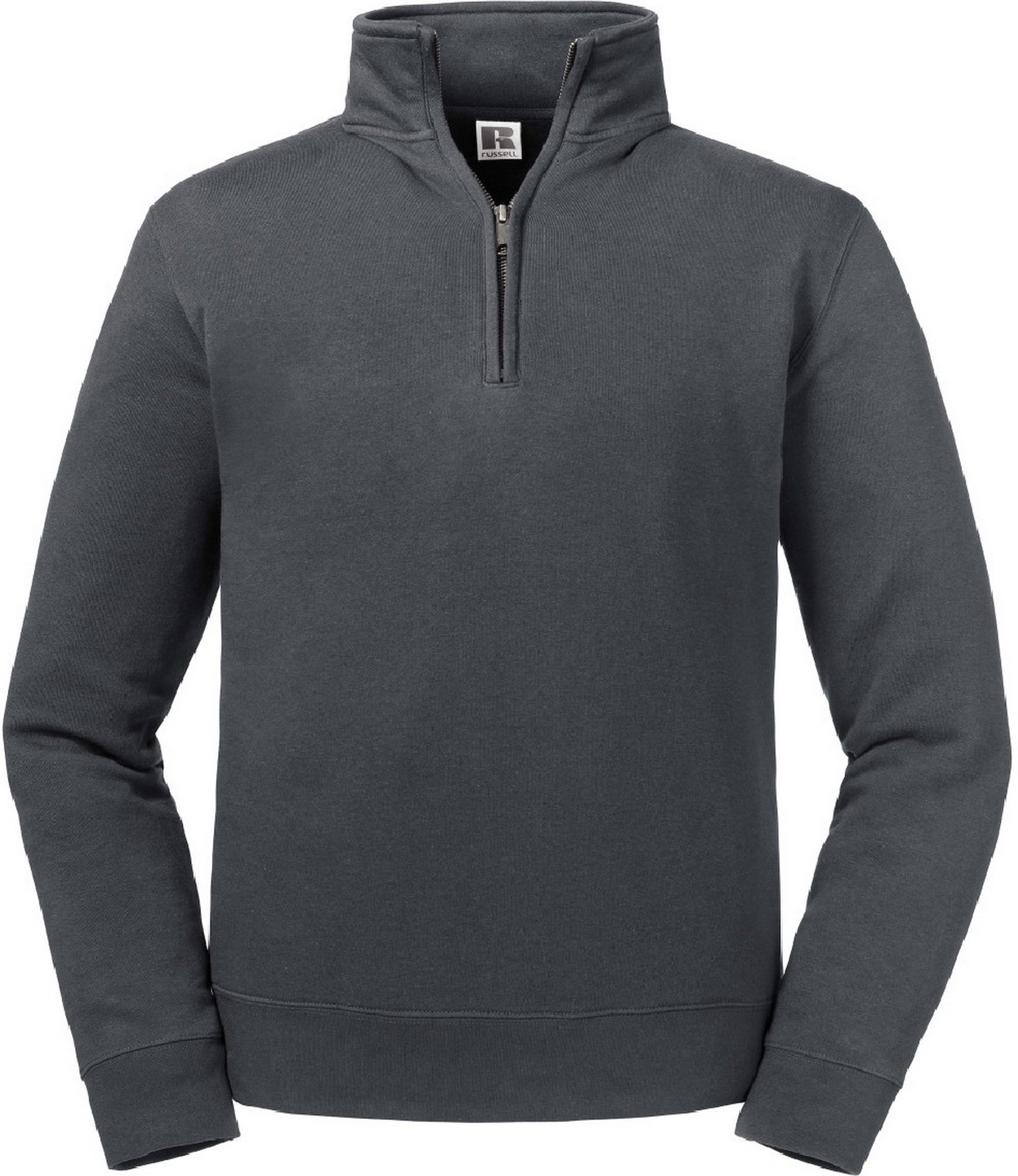 Russell Herren Authentic Quarter Zip Sweatshirt (Convoy grau)