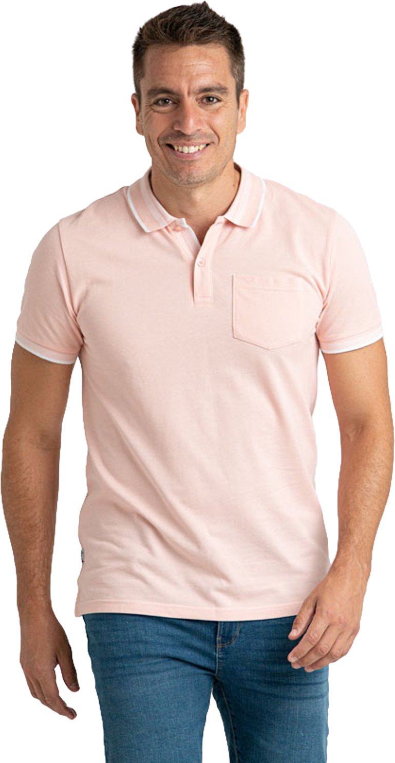 Herren Polo-Shirt aus Baumwolle mit kurzen Ärmeln und Tasche PRI2631