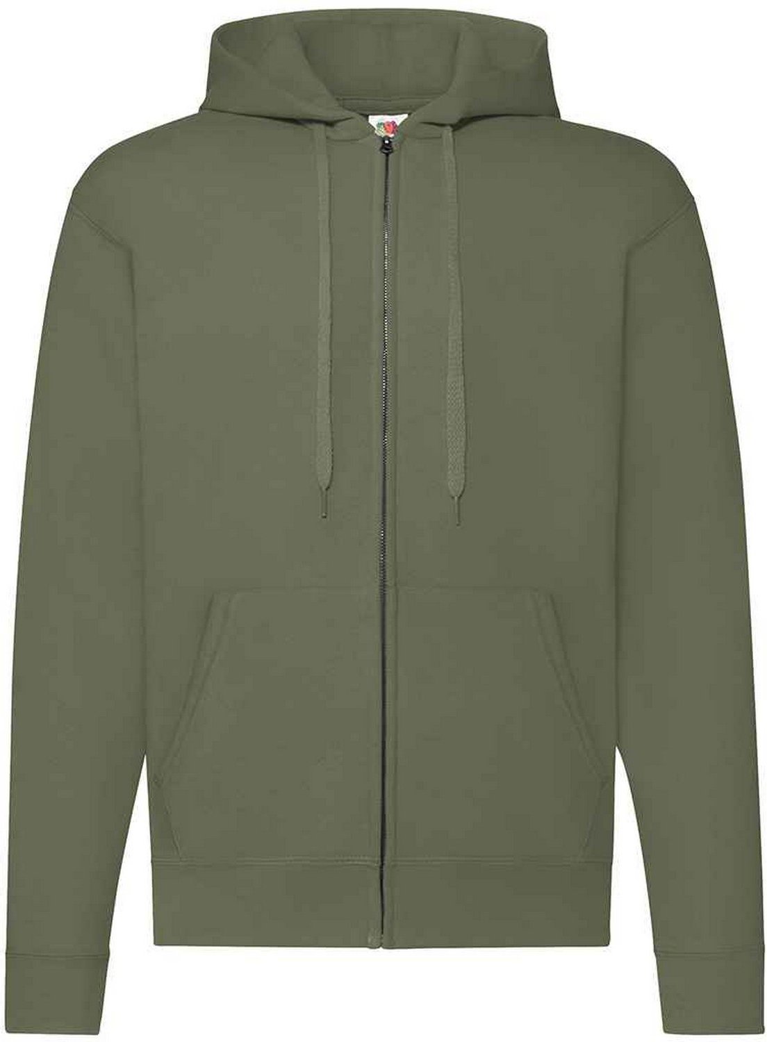 Fruit of the Loom - "Classic" Kapuzenpullover, Mit Reißverschluss für Herren (Klassisch Olivgrün)