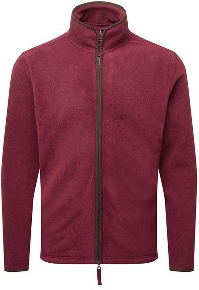 Premier Herren Artisan Fleece-Jacke (Burgund/Braun)