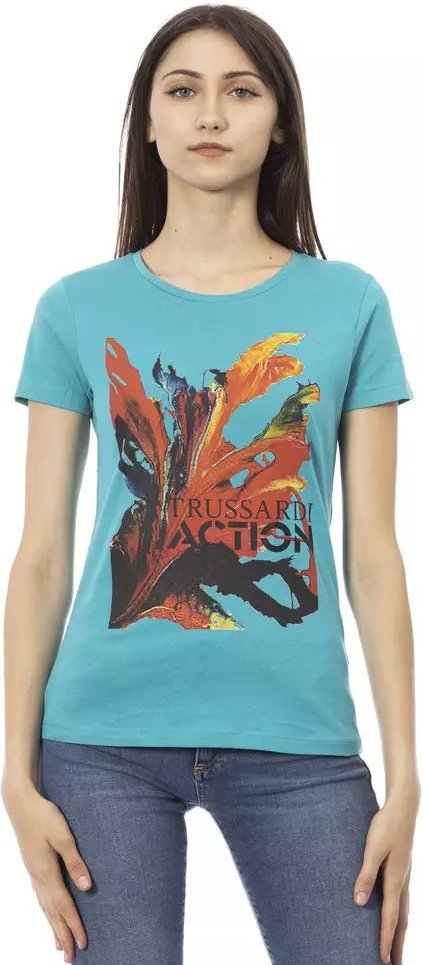 Abstraktes Druck T-Shirt Lässiges Tee