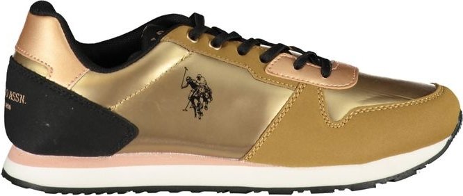 Thumbnail - Metallische Lowtop Sneakers Roségold-Stil