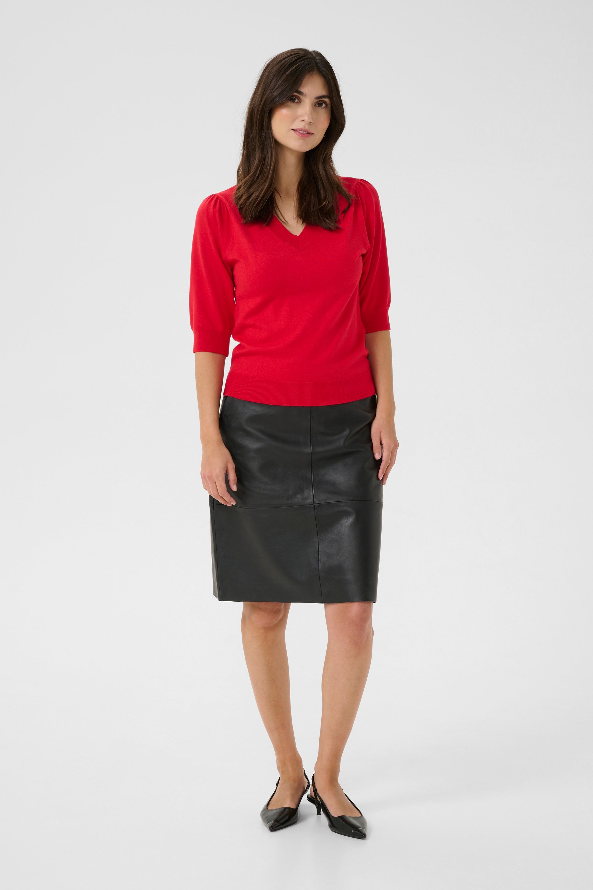 Strickpullover Classic fit red