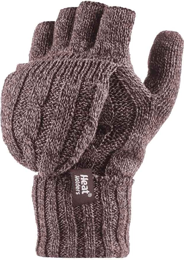Women's Thermal Converter Fingerless Cable Knit 2.3 tog Handschuhe