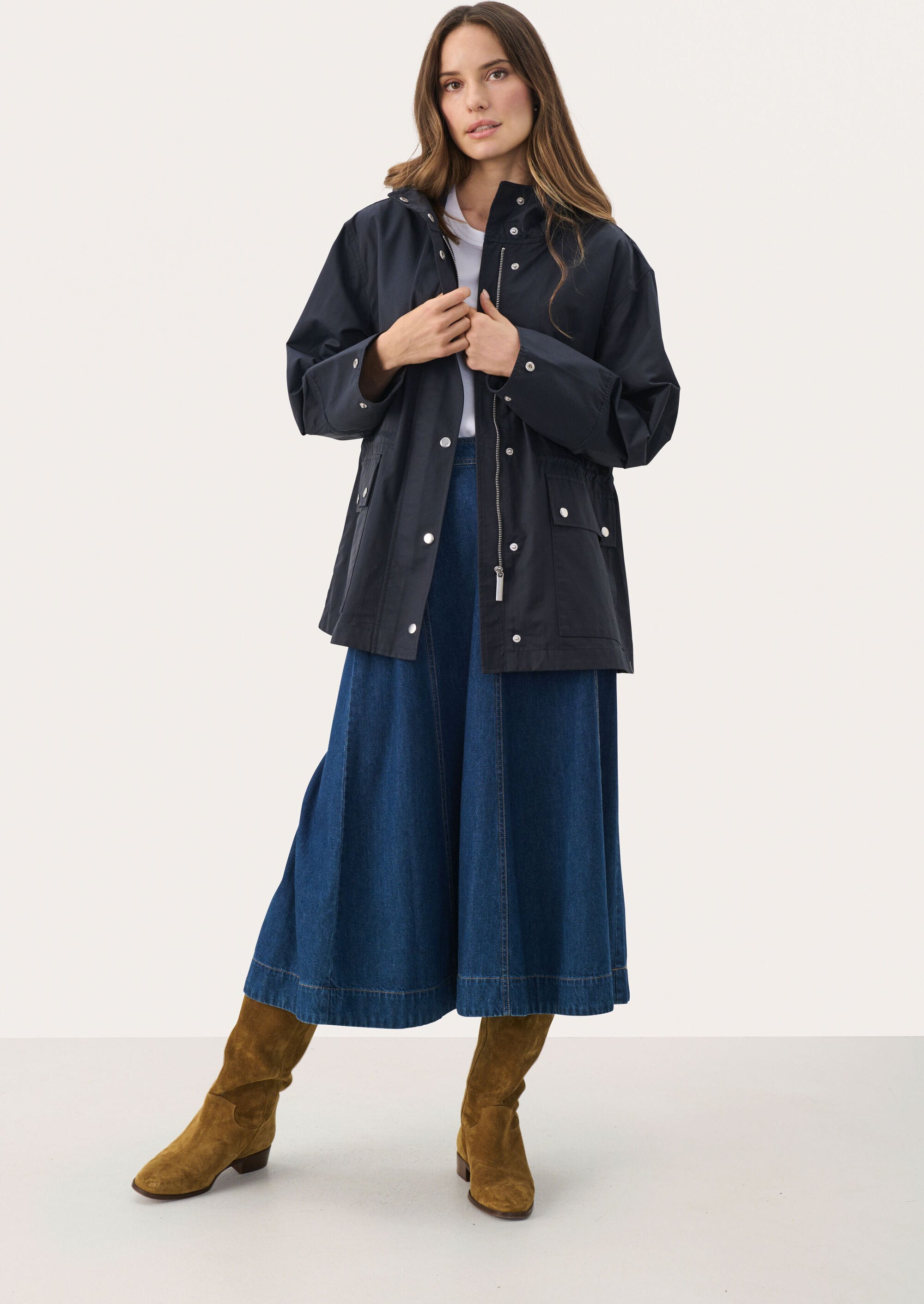 Jacke Gerade Passform Dark Navy