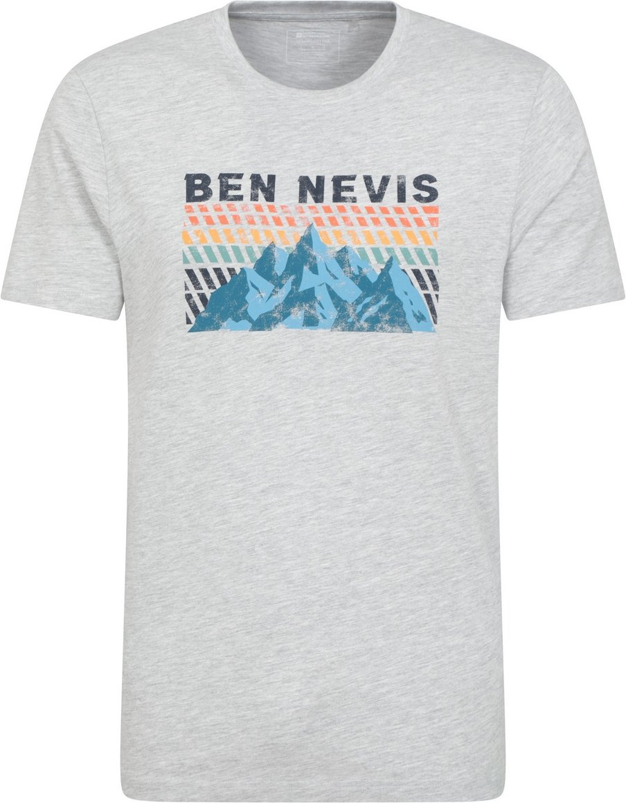 Mountain Warehouse - "Ben Nevis" T-Shirt für Herren (Hellgrau)