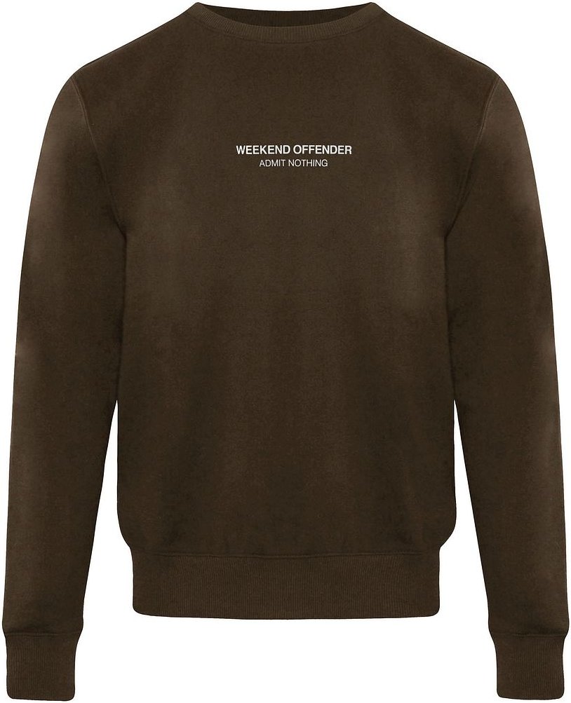 Weekend Täter Logo Herren Holzkohlepullover