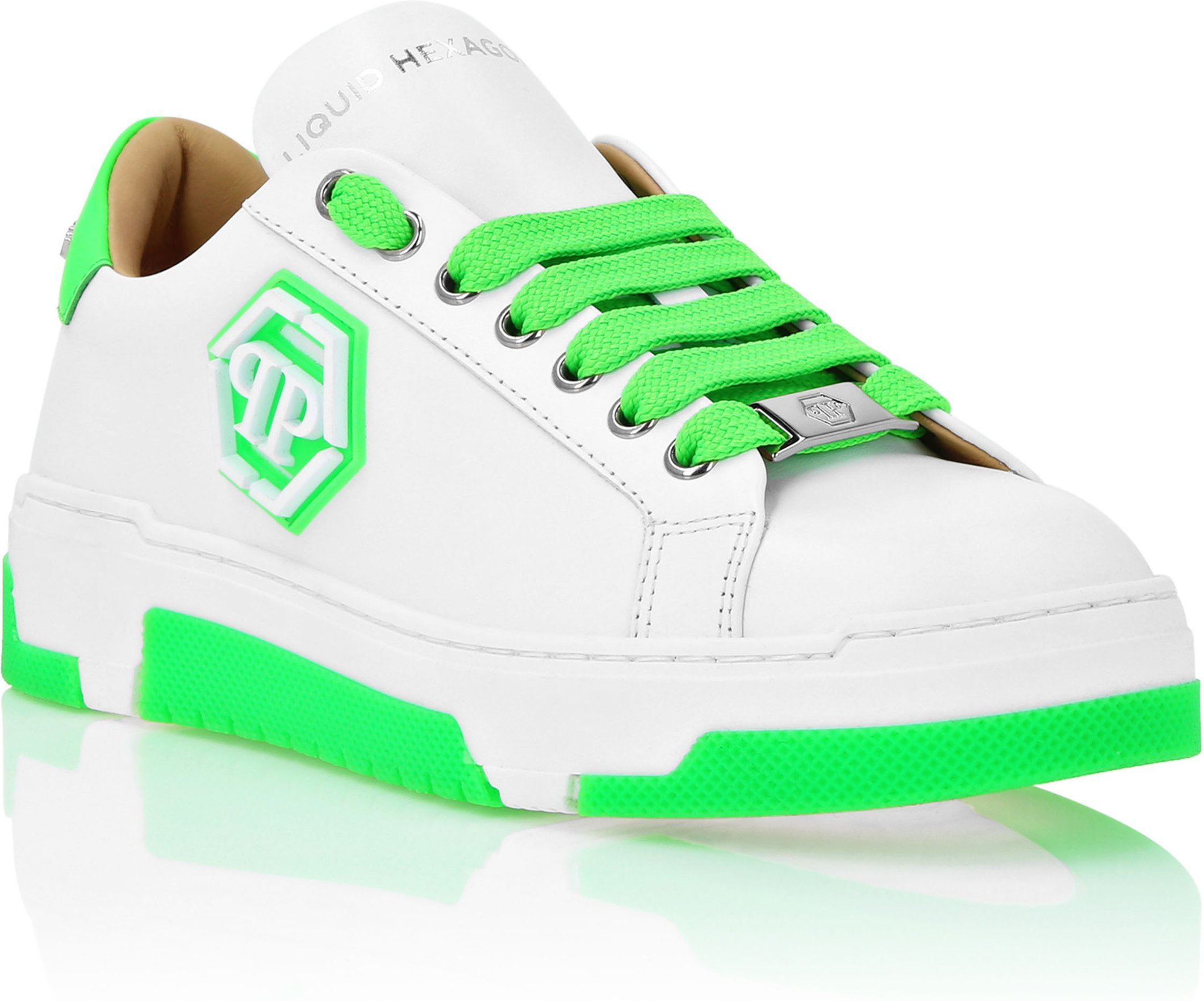 Leather Lo-Top Sneakers Hexagon