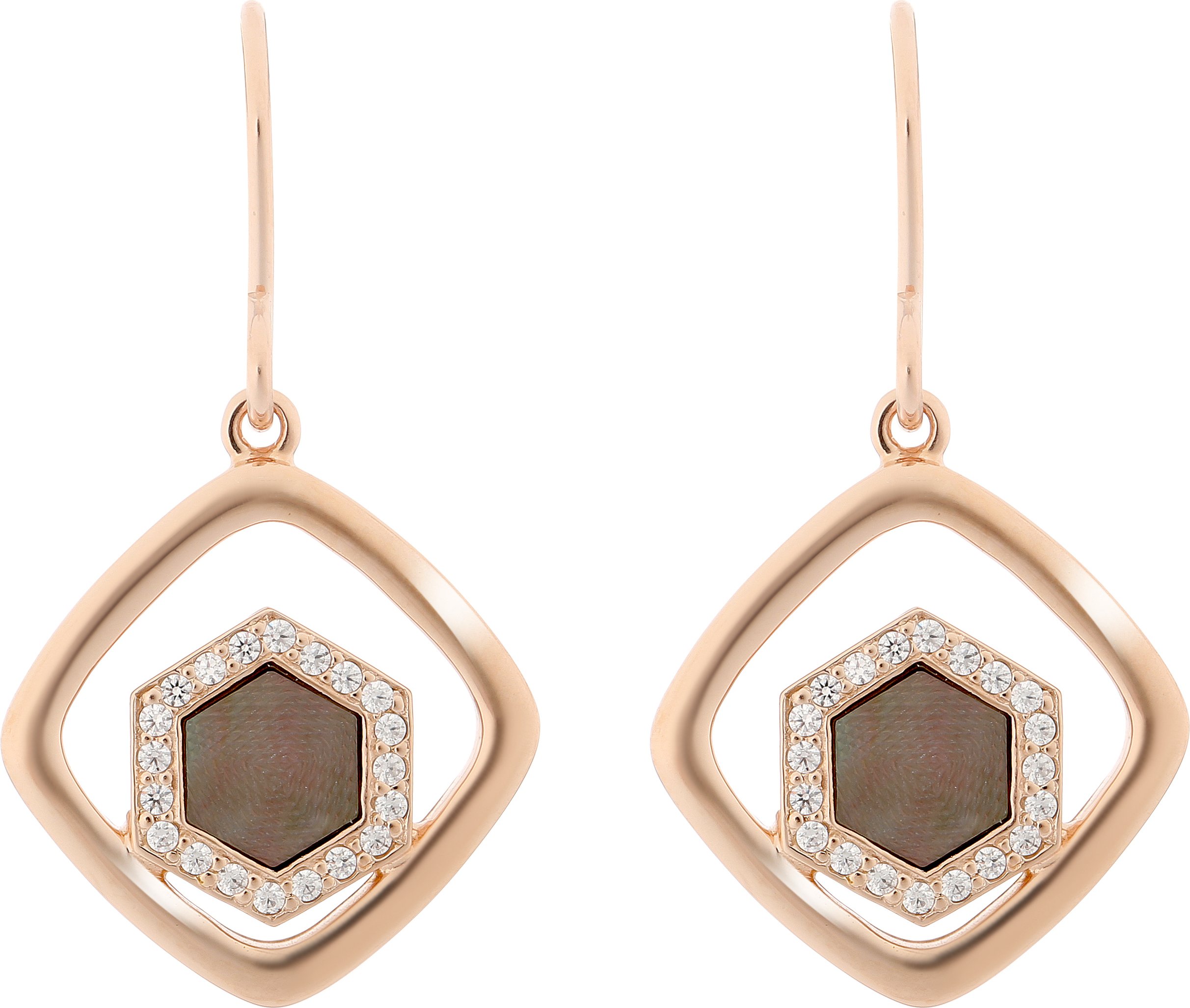 Orphelia 'Elzia' Tropfenohrringe aus 925er Sterlingsilber für Damen, Rosé zo-7372